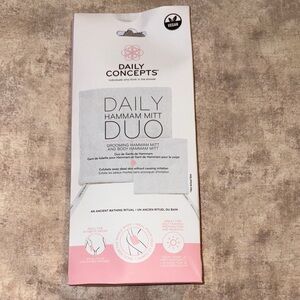 Daily Concepts Gray Hammam Mitt Duo
